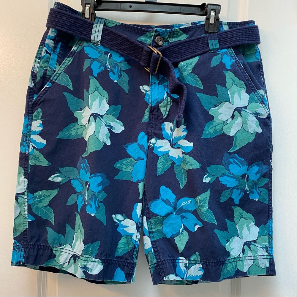 Massimo Blue Shorts with Belt